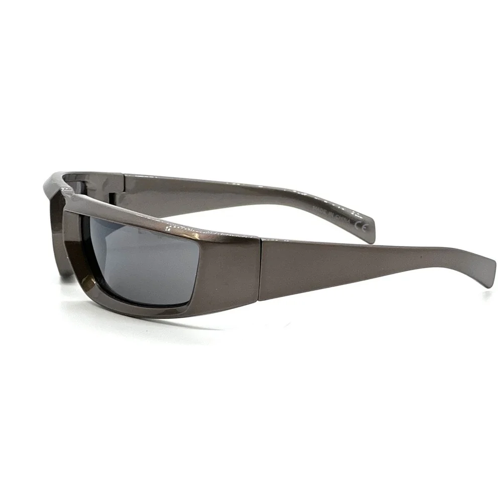 Sunglasses Gray Frame Sports Small Black Lens Driving Outdoor Style Gafas Lentes
